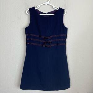 Monkey Wear Navy Sleeveless Lined Dress 8